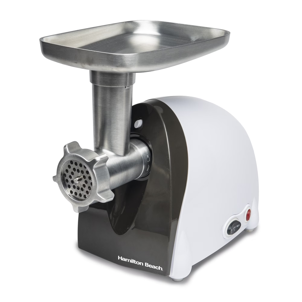 Hamilton Beach Electric Meat Grinder with Sausage Stuffer, Stainless Steel Grinding Components, Open Box