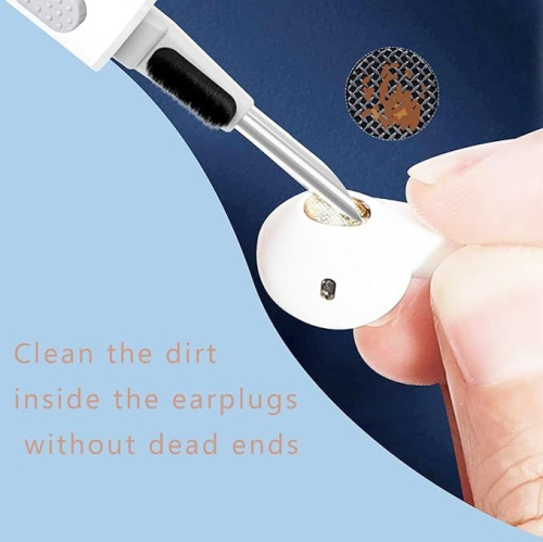 Portable Earbuds Cleaning Pen for Convenient Cleaning On-the-Go, Removing Dust, Dirt