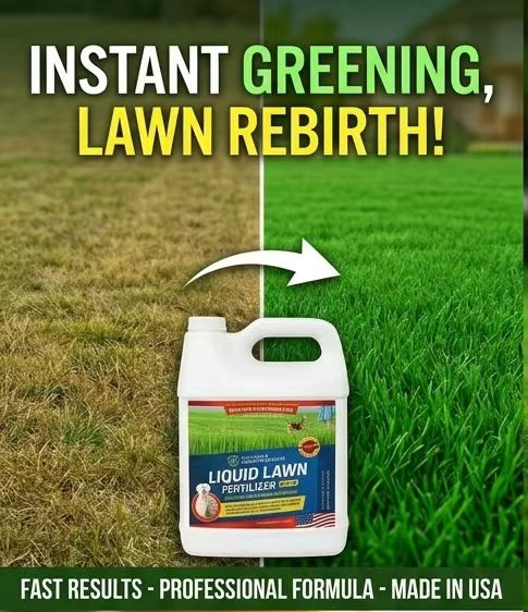 Eco Home & Garden Liquid Lawn Fertilizer 10-2-4 – Concentrated Nitrogen Liquid Food with Chelated Iron, Sulfur & Micronutrients – Pet & Animal Safe, Treats over 6,000 Sq. Ft. (1 Quart / 1 Liter)