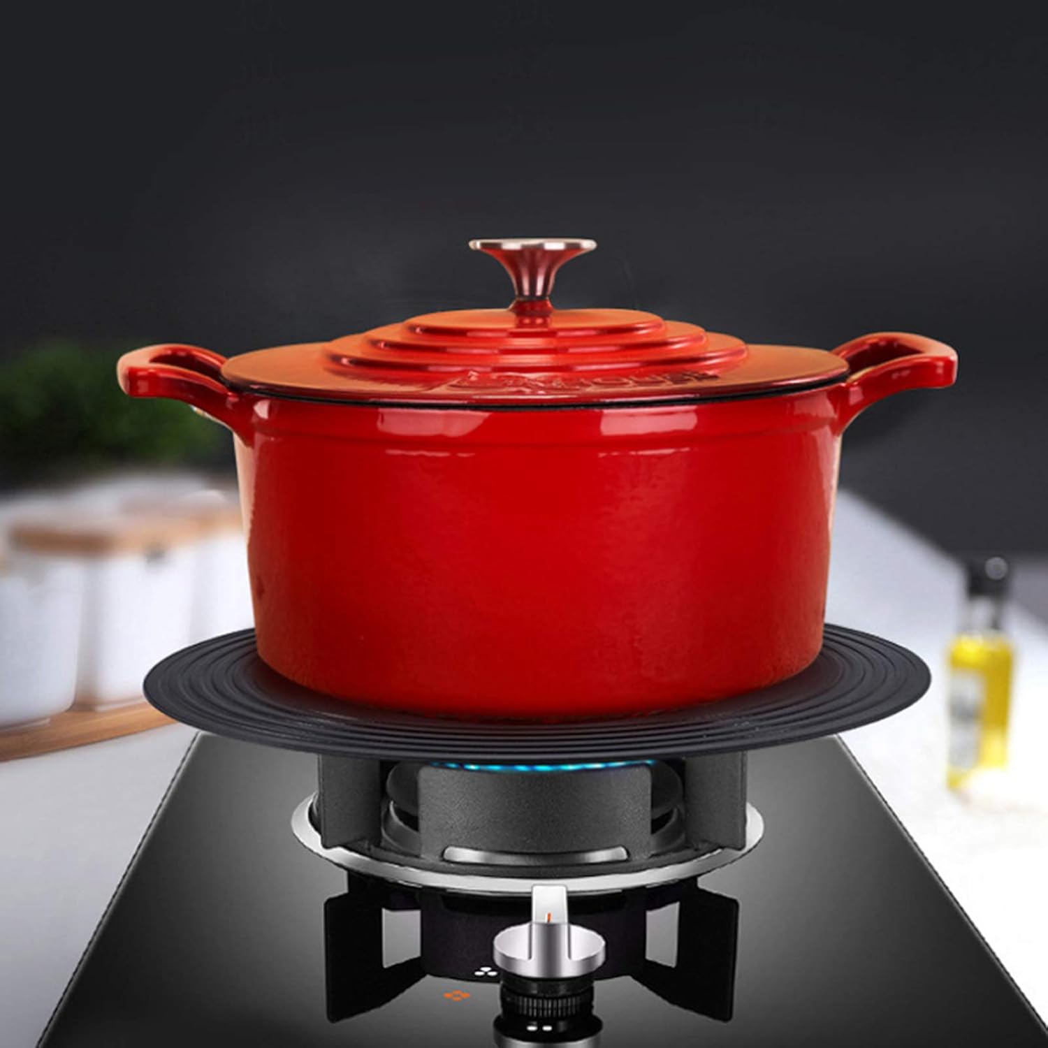 Gas Stove Heat Conduction Plate Household pan Thaw Board Anti-Burning Kitchen Utensils Stove Heat Diffuser- Bottom Heat Plate for Household Kitchen Cookware Pot Protection