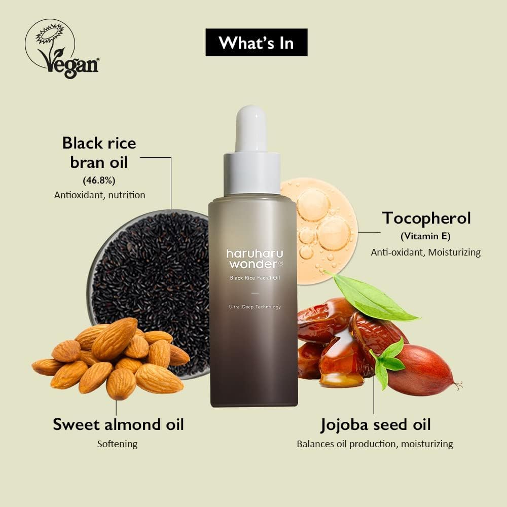 Haruharu WONDER Black Rice Facial Oil 30ml Anti-oxidation and Replenishing nourishment