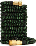 Upgrade Expandable Garden Hose Water Hose with 10-Function High-Pressure Spray Nozzle, Heavy Duty Flexible Hose, 3/4"" Solid Brass Fitting (150ft)