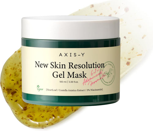 AXIS-Y New Skin Resolution Gel Mask, Hydrating and Soothing Korean Gel Mask, Nourishing and Moisturizing Face Mask, Perfect for Sensitive Skin, 100ml