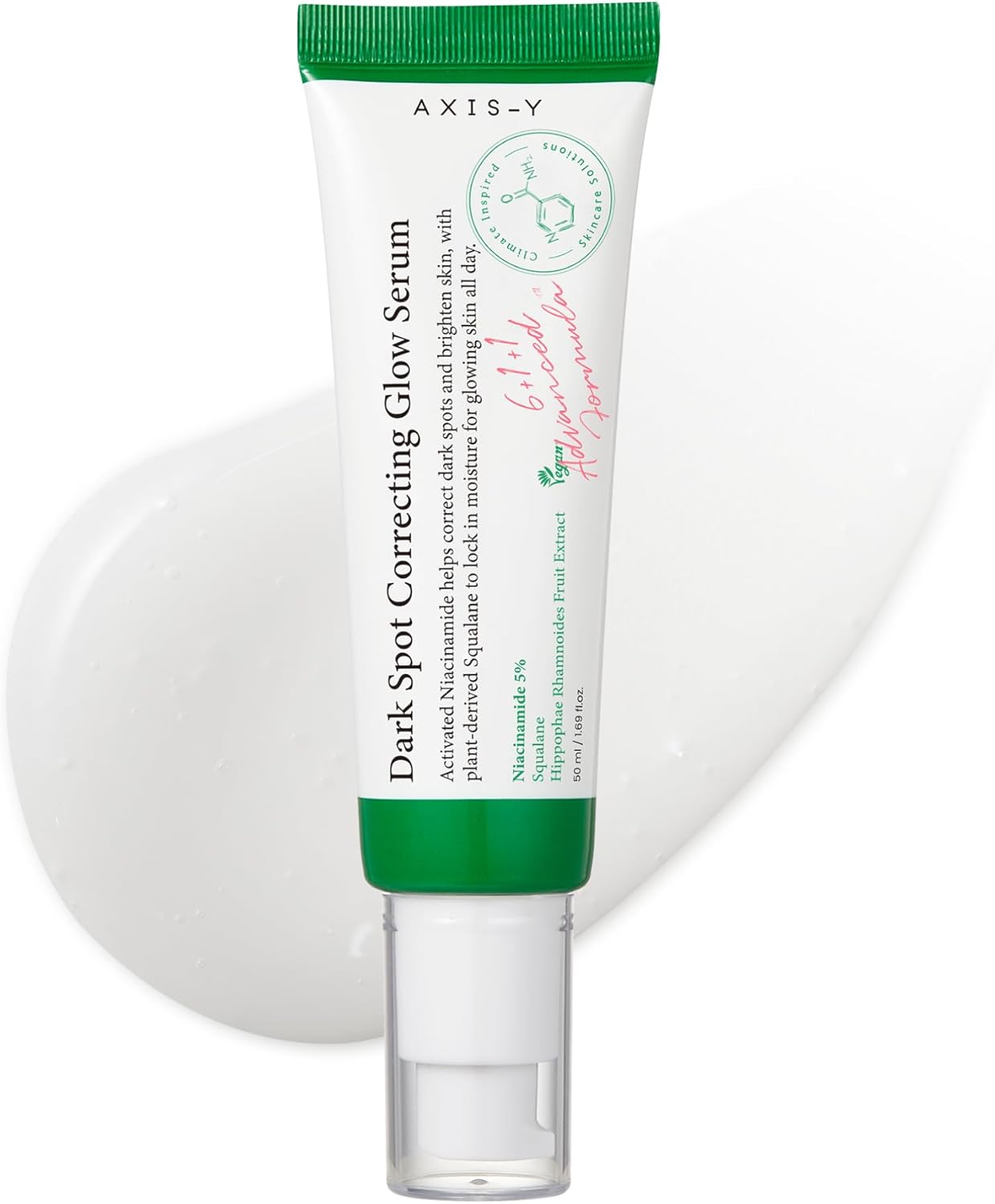AXIS-Y Dark Spot Correcting Glow Serum - 5% Niacinamide Dark Spot Remover For Face - Vegan Korean Skin Care Niacinamide Serum for All Skin Types - 1.69 fl. oz. 50ml