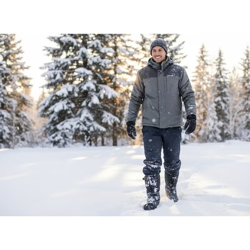 Men’s Waterproof Winter Snow Boots – Thermal Insulated Anti-Slip Cold Weather Outdoor Boots for Snow, Hiking & Winter Work