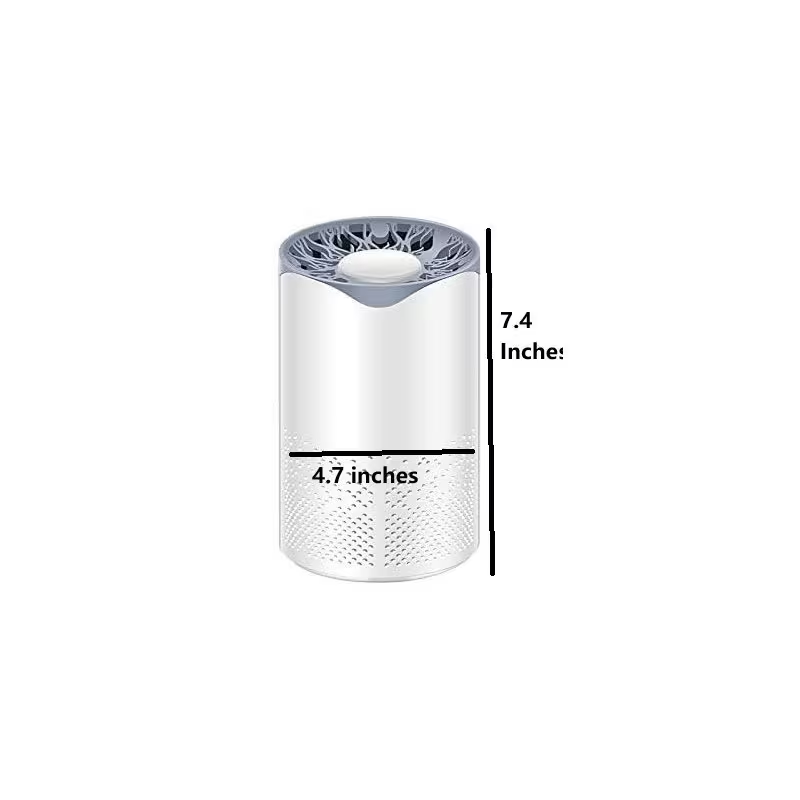 Compact USB-Powered UV Air Purifier with 5-Speed Touch Control – White