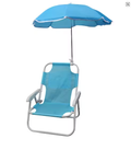 Kids Folding Beach Chair with Umbrella, Portable Outdoor Camping Chair, Ages 1–5