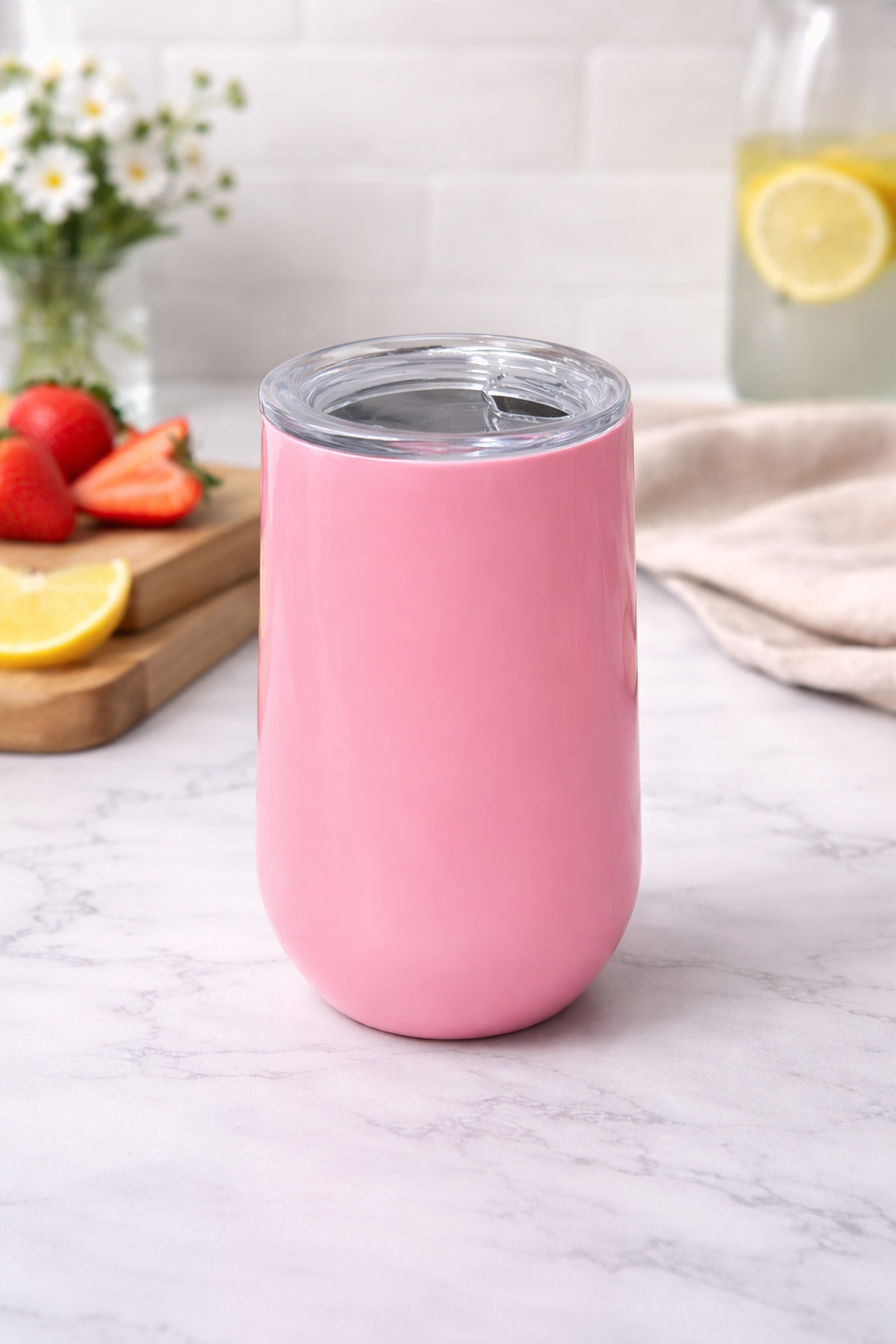 6 oz Stainless Steel Champagne Tumbler Stemless Glasses with Lid, Double Wall Insulated Travel Mug Perfect for Wine, Coffee, Drinks, Champagne, Cocktails, Colorfu