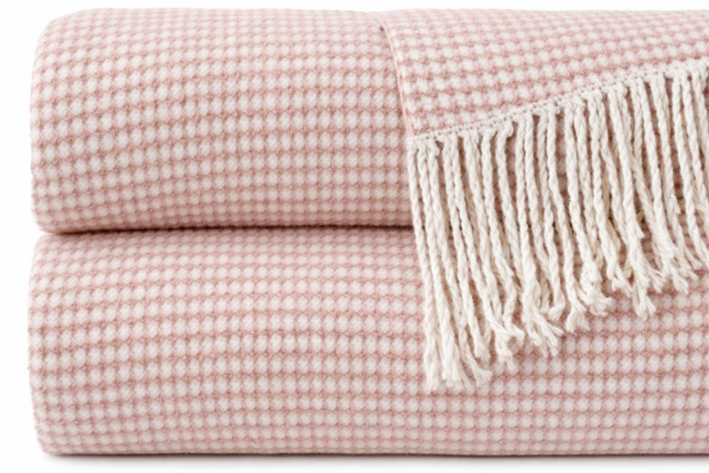 Bourina 100% Acrylic Throw Blanket – Soft Lightweight Couch & Bed Blanket, Decorative Knit, 50 x 60 Inches