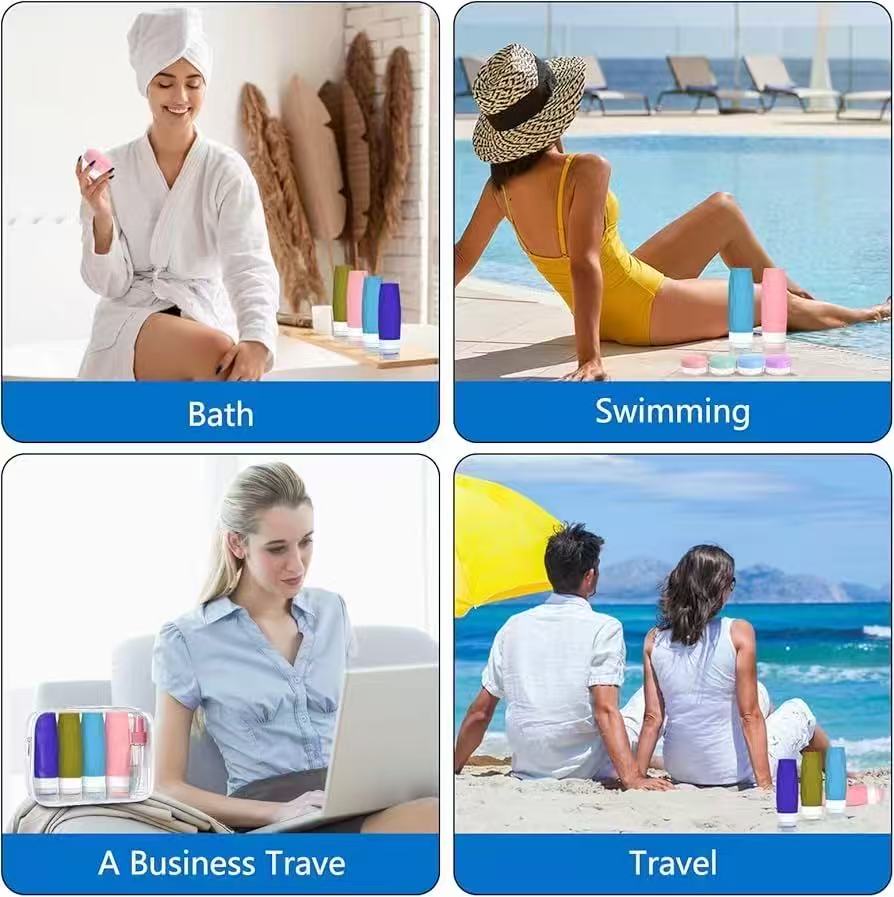 16PCS Travel Bottles Set – TSA Approved Leak-Proof Refillable Containers for Toiletries