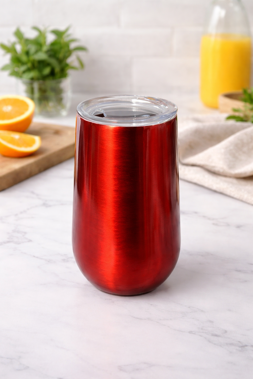6 oz Stainless Steel Champagne Tumbler Stemless Glasses with Lid, Double Wall Insulated Travel Mug Perfect for Wine, Coffee, Drinks, Champagne, Cocktails, Colorfu