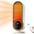 Portable Space Heater 1200W – Fast Heating PTC Ceramic Heater with Remote, Adjustable Thermostat & Timer for Home, Office & Bedroom