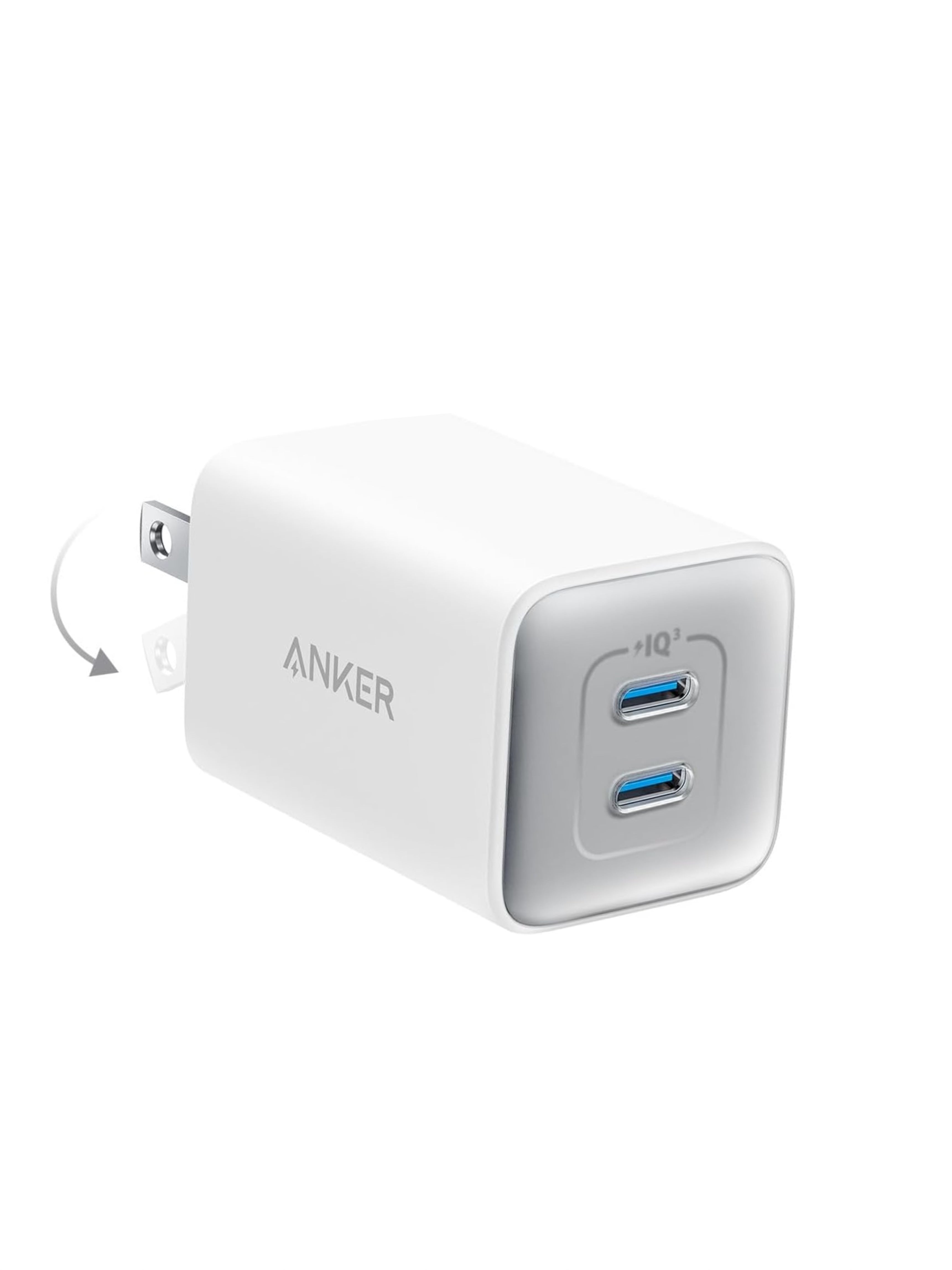 Anker 47W Dual USB-C Fast Charger – Compact Wall Charger with 27W + 20W Power Delivery for iPhone, iPad & USB-C Devices