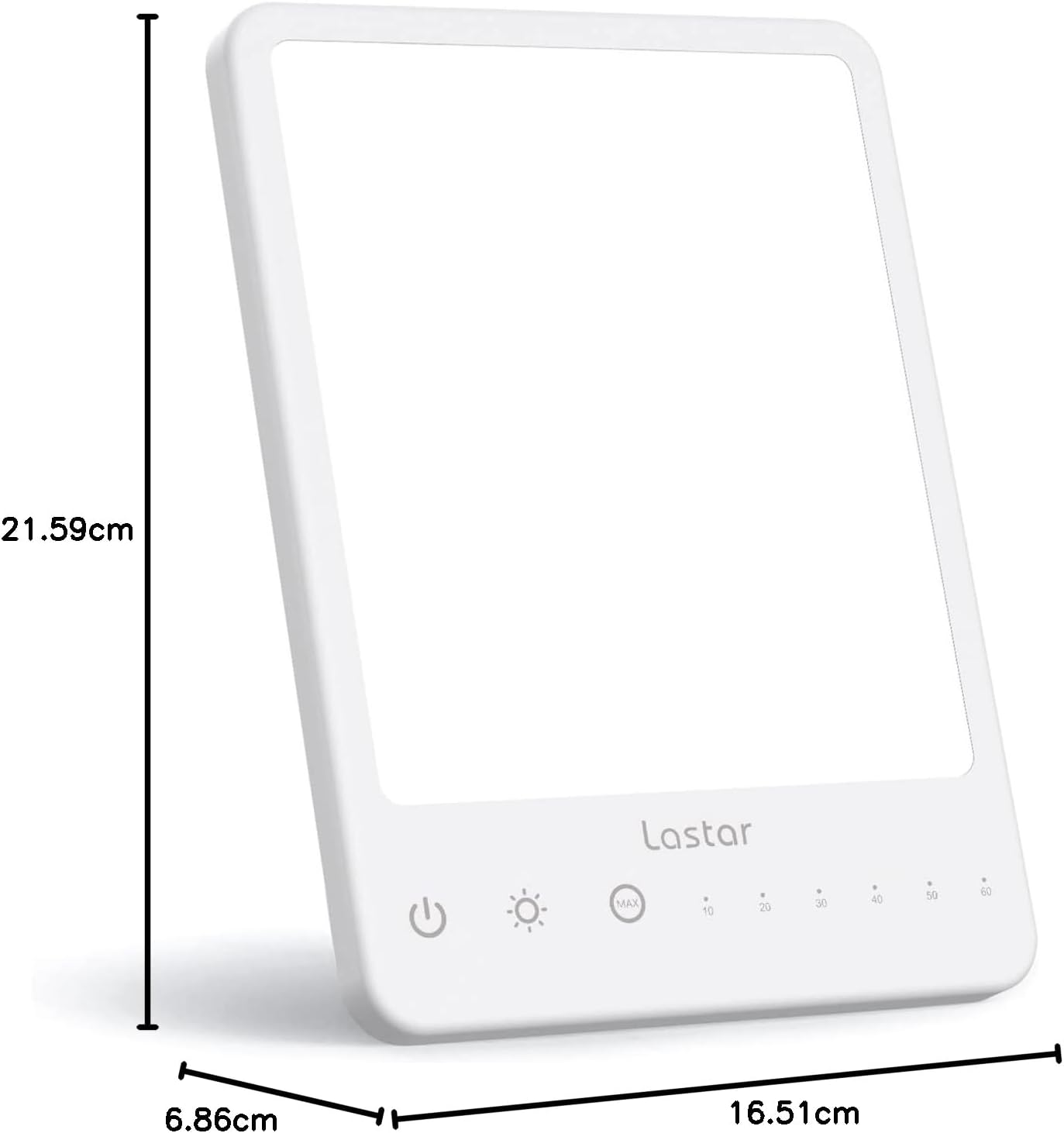 LED Daylight Lamp with Adjustable Brightness, Timer, Touch Control and Memory Function – White