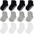 HYCLES Toddler Socks Kids Grip Socks Non Slip 12 Pairs Boy/Girl High Ankle Sticky Floor Socks For 1-10 Years Kids