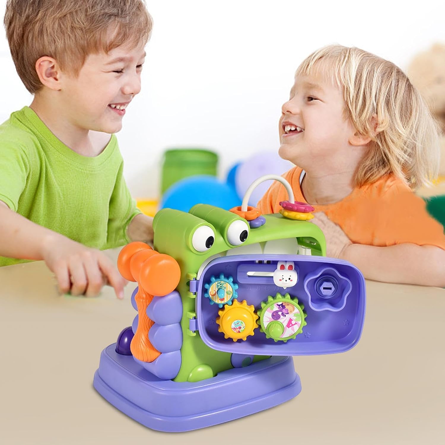 Hammer Toys for Kids, Pounding Toys for Kids - Dinosaur Interactive Hammering,Early Learning Stem Toy, Interactive Educational Game, Learning Toddler Toy, Shape Adjustment for Early l