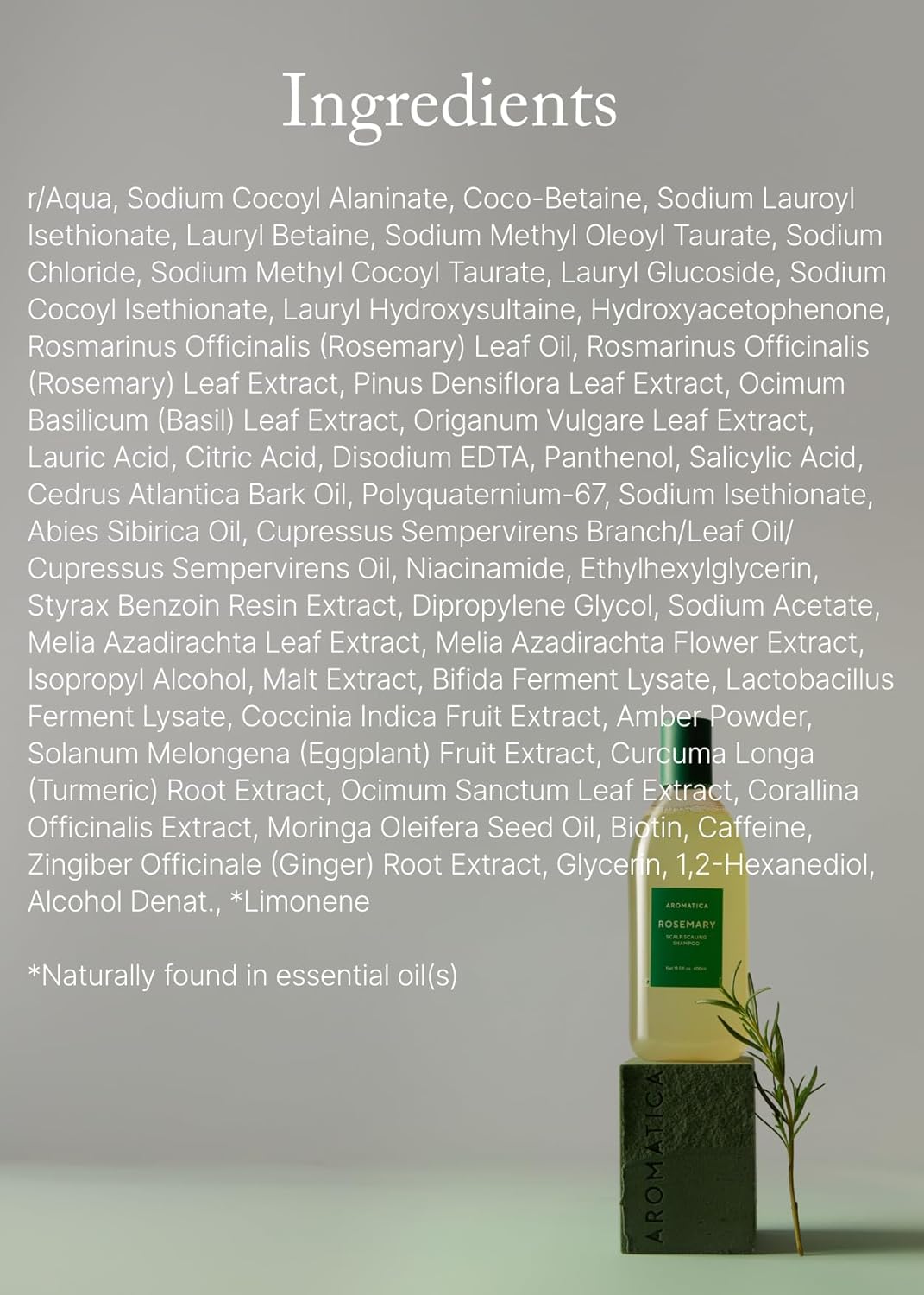Aromatica Rosemary Scalp Scaling Shampoo 400ml