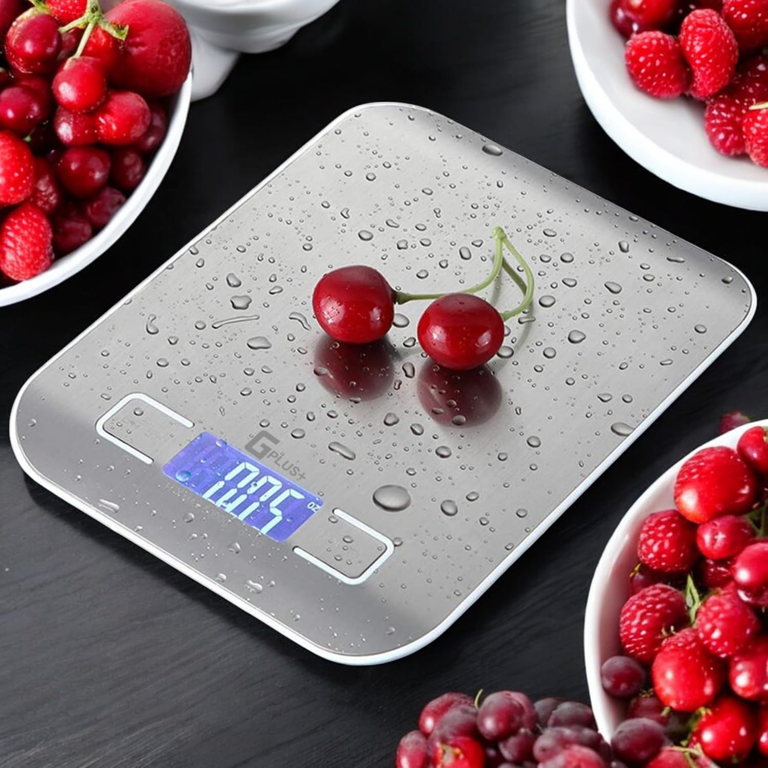 Digital Kitchen Scale, Highly Accurate 5000g/11lb x 0.1oz, Food Scale for Cooking, Baking and Weight Loss, Kitchen Scale with Backlit - Batteries Included