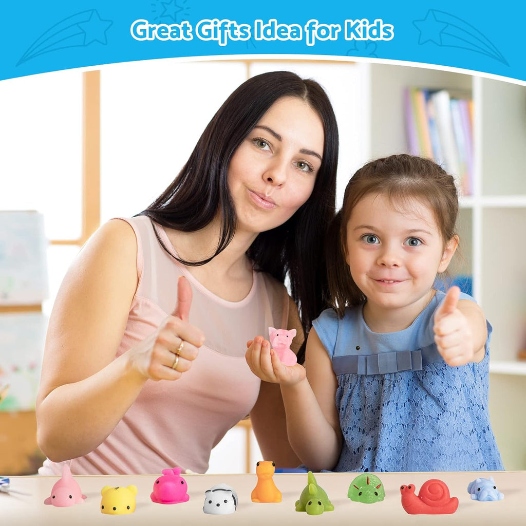 Nuseya Squishy Toy Set for Kids – Slow Rising Soft Squishy Stress Relief Toys – Cute Animal Squishy Pack – 3+