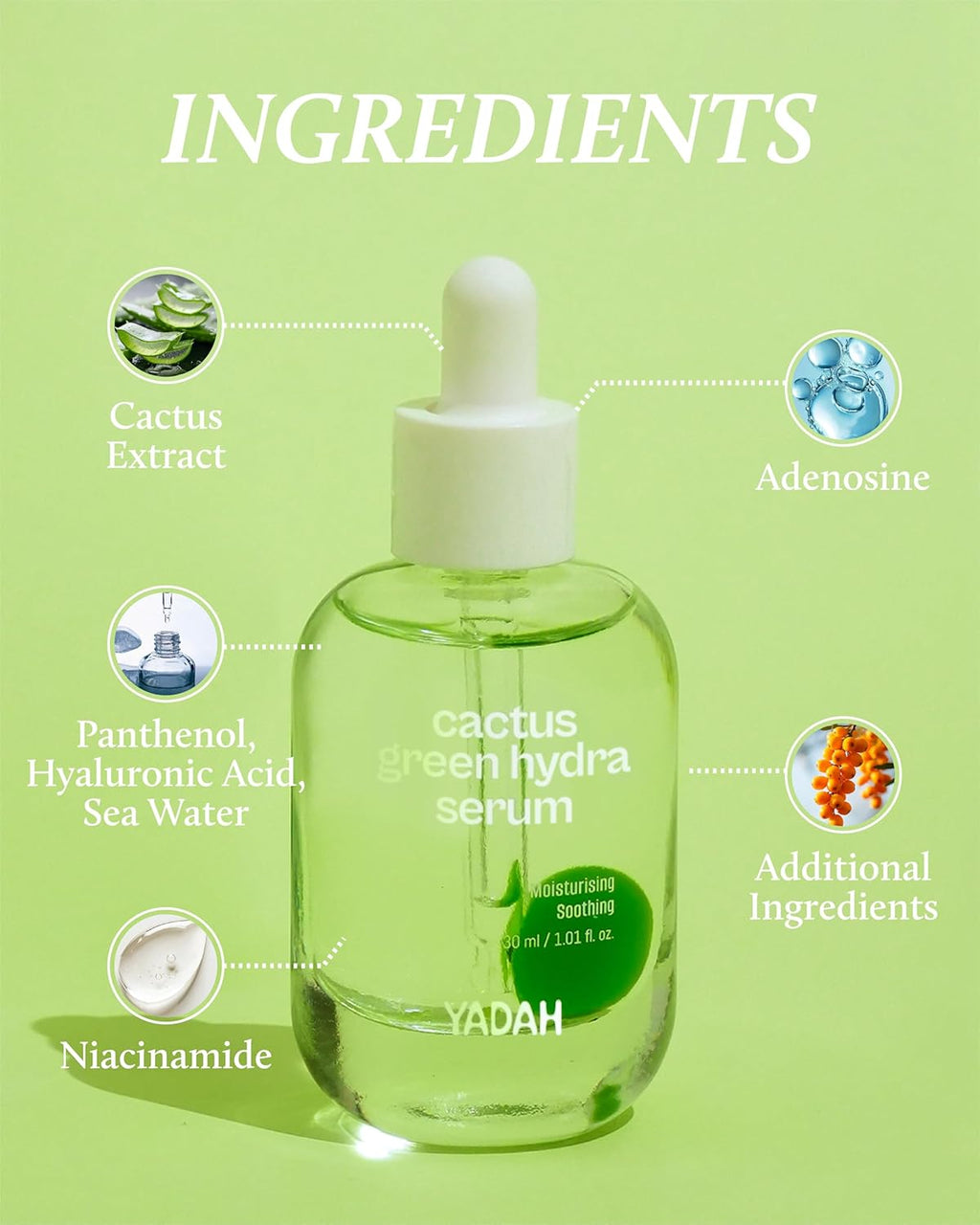 Yadah Cactus Green Hydra Serum 30ml