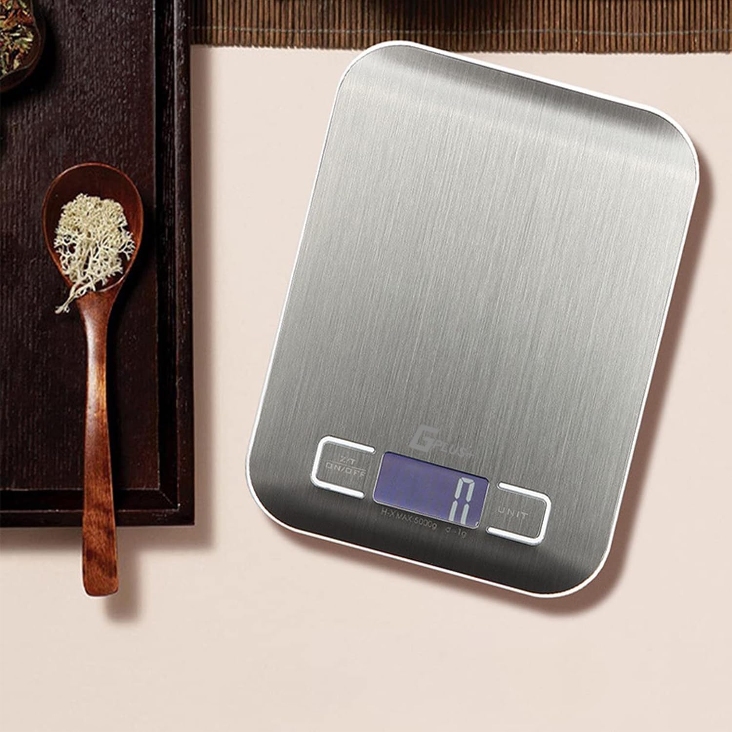 Digital Kitchen Scale, Highly Accurate 5000g/11lb x 0.1oz, Food Scale for Cooking, Baking and Weight Loss, Kitchen Scale with Backlit - Batteries Included
