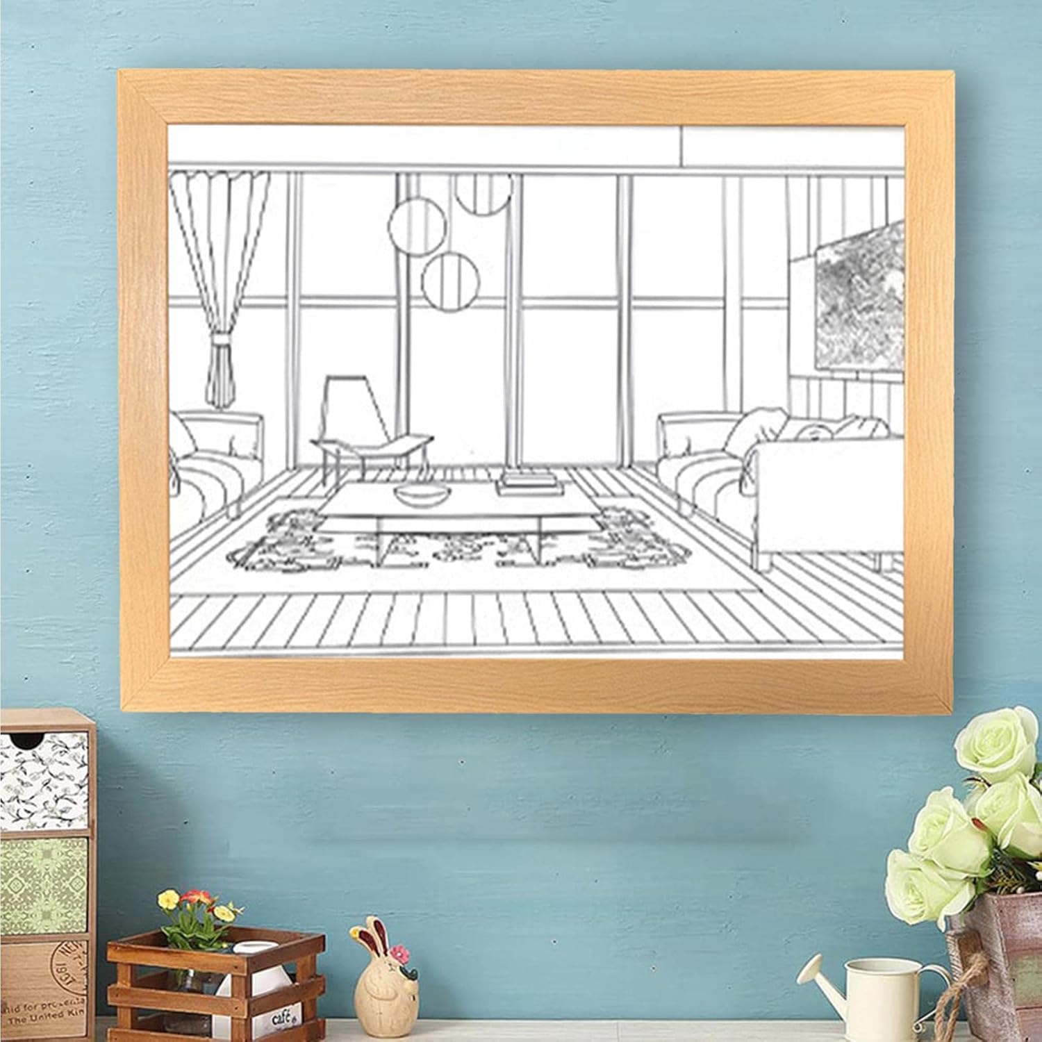 Photo Frame - Acrylic LED Lighting Painting  Night Light Space Lighting Paintings Decoration Experience Light and Shadow The Art of Photo Frame