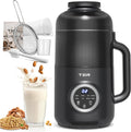 10-in-1 Nut Milk Maker, 40oz Almond Milk Machine for Homemade Plant-Based Milk, Oat, Soybean, Coconut milk, Soy Bean Milk Machine with Delay Start/Auto-Clean/Boil Water/Keep Warm, Black