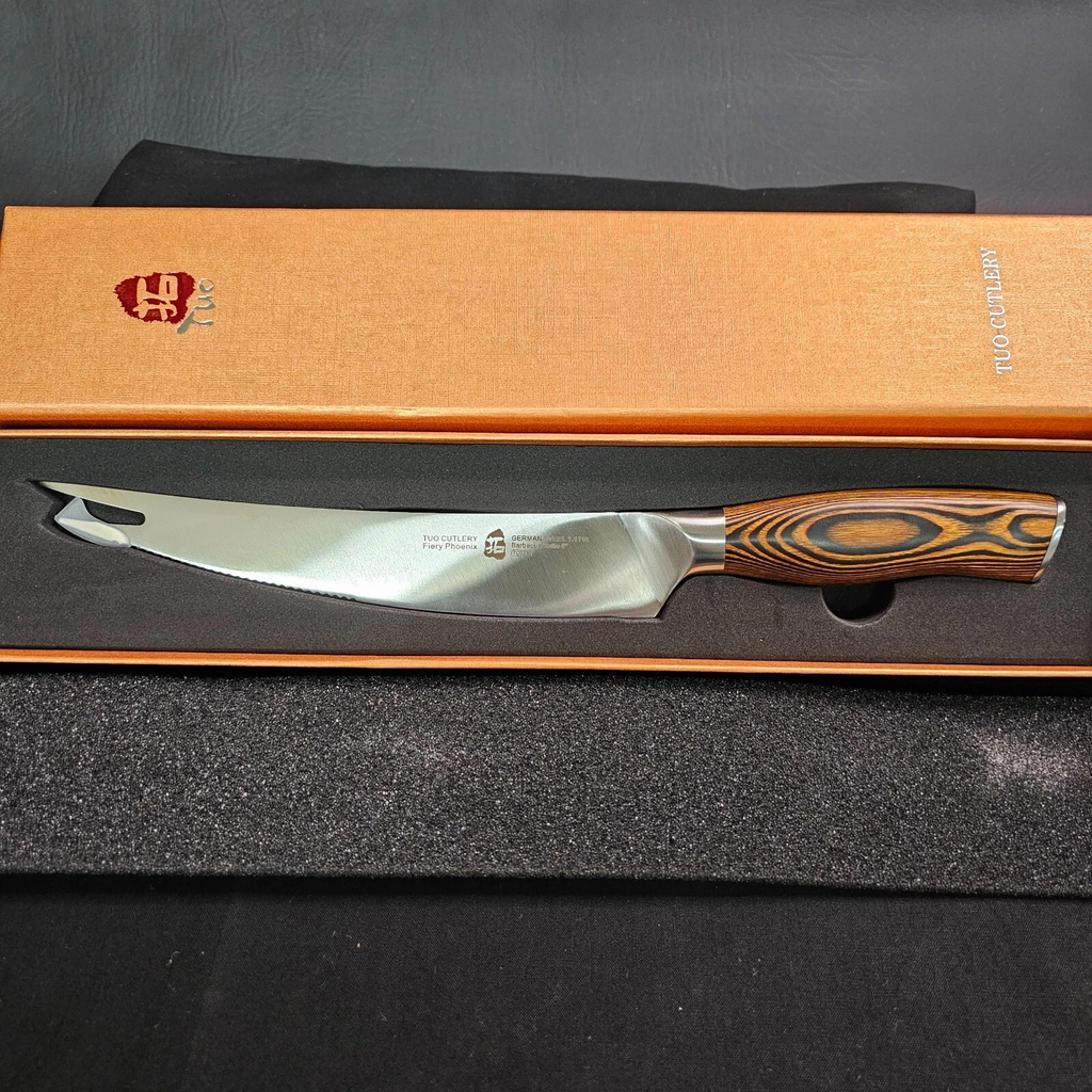TUO Black Phoenix Cleaver Knife –  High Carbon Stainless Steel Kitchen Knife with Ergonomic Pakkawood Handle