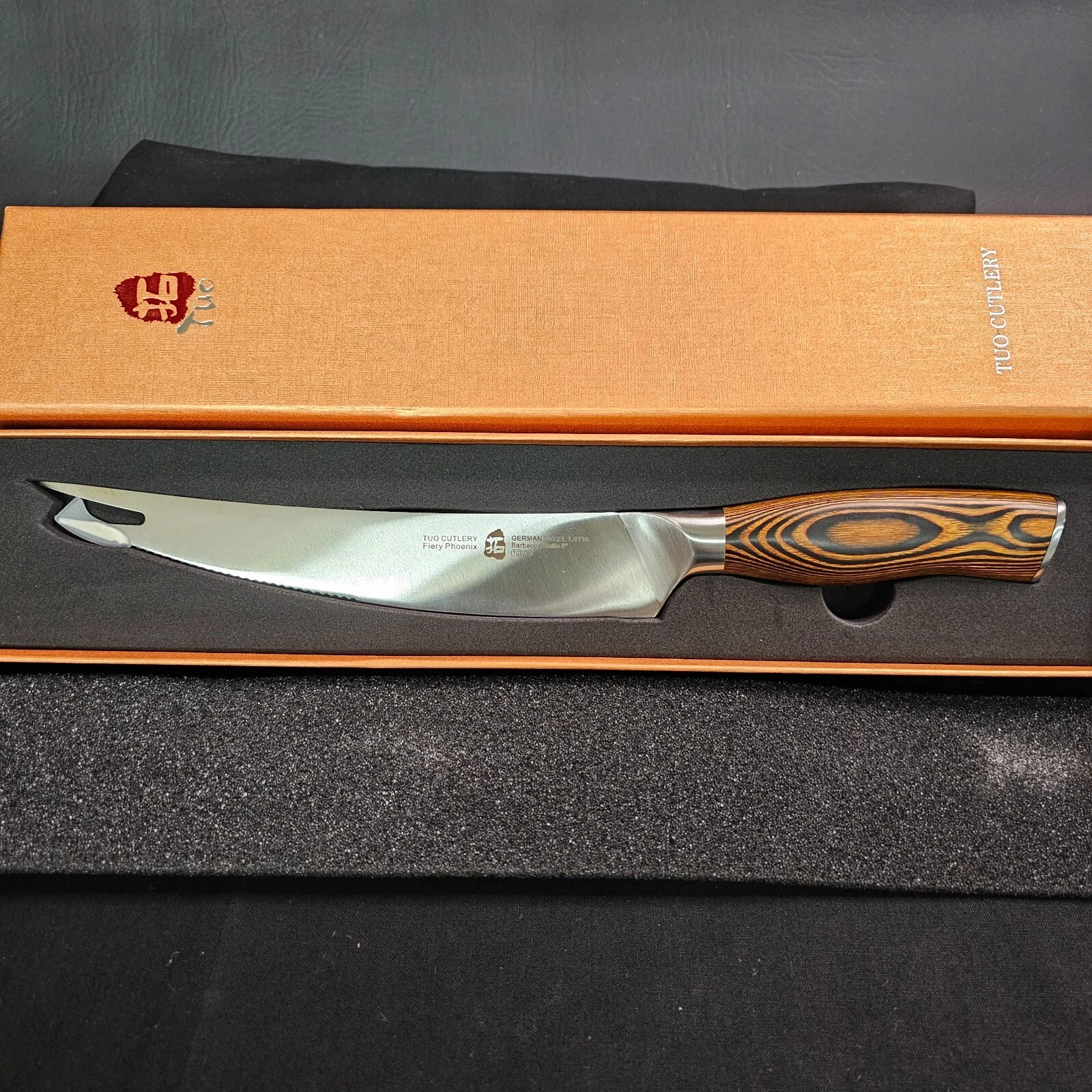 TUO Black Phoenix Cleaver Knife –  High Carbon Stainless Steel Kitchen Knife with Ergonomic Pakkawood Handle