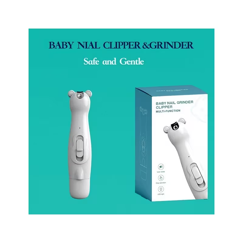 2-in-1 Baby Nail Trimmer & Clipper – Electric Nail File with LED Light, Safe & Gentle Nail Care Kit for Newborns, Infants & Toddlers (USB Rechargeable)