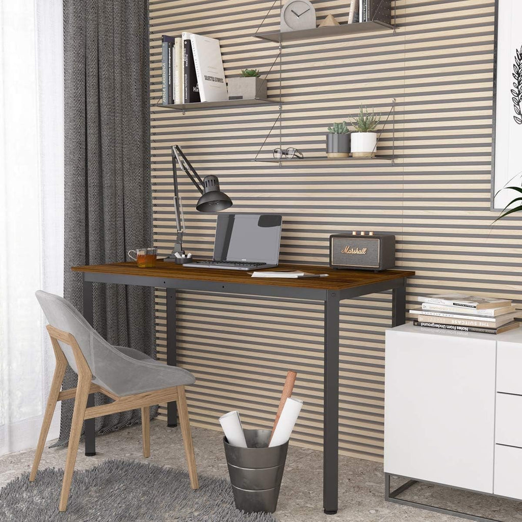47.2" Computer Desk with Storage Shelf – Modern Home Office Writing Desk