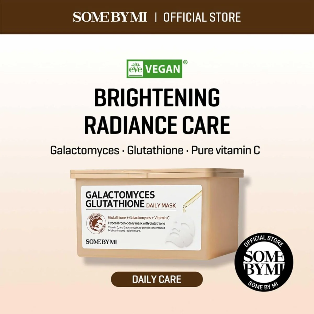 SOME BY MI Galactomyces Glutathione Daily Mask 30pcs, Best Before 1/20/2028