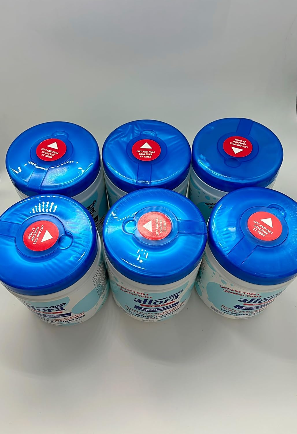 Allora Surface Cleaning Commercial Wipes, Single Pack 150-Wipe Tubs