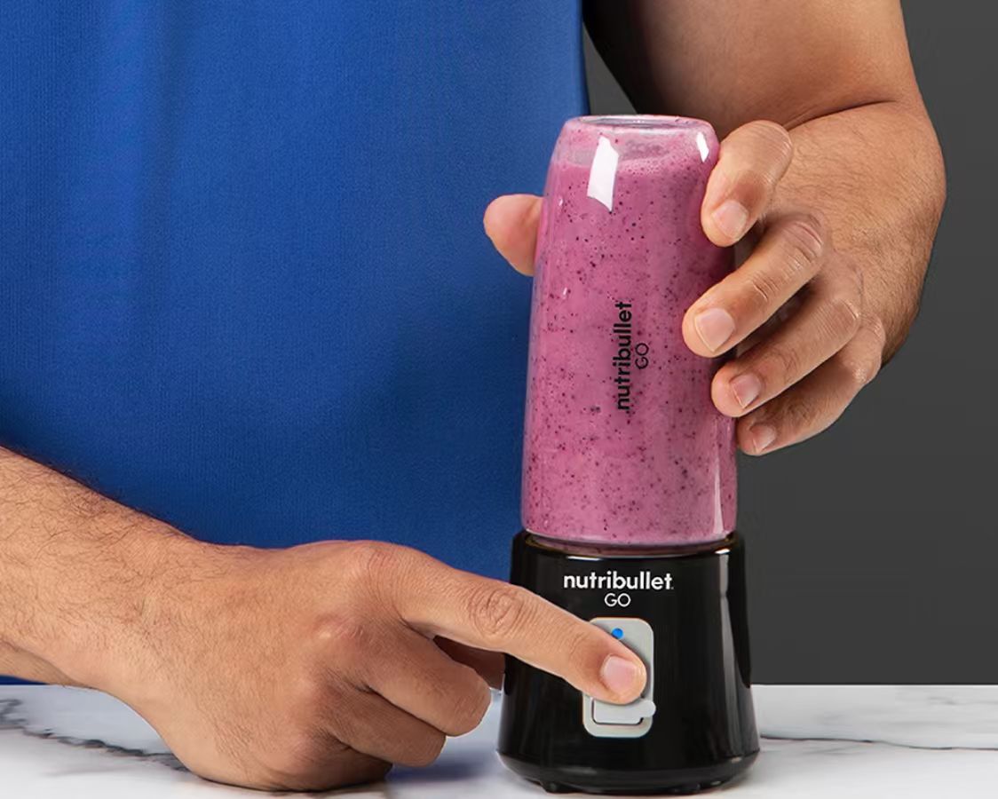 Nutribullet GO Cordless Personal Blender 370ml USB Rechargeable Portable Smoothie Maker Black