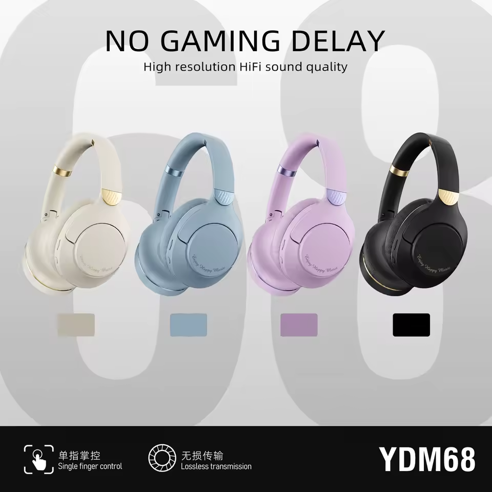 Original Bluetooth 5.3 Headphones Hi-Res Audio Over-Ear Wireless Bluetooth Earphones Professional Stereo Headset Support TF card