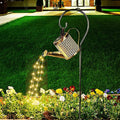 Solar Watering Can Light and Lantern - Hanging Waterproof Outdoor Shower Garden Light for Pathway, Yard, Lawn, Patio, Landscape Decor (With Bracket)