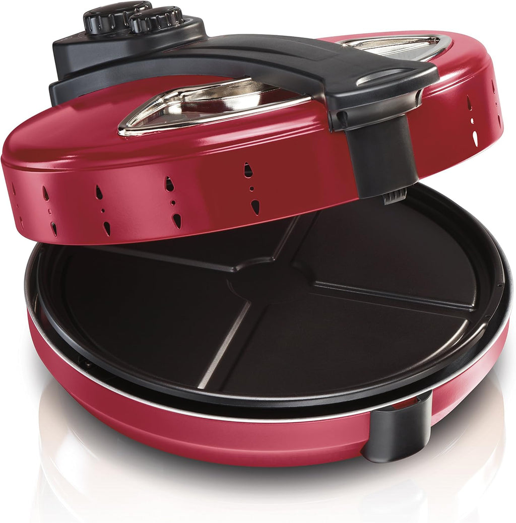 Hamilton Beach 31700 Pizza Maker, 12 Inch Pizza Cooker, Red