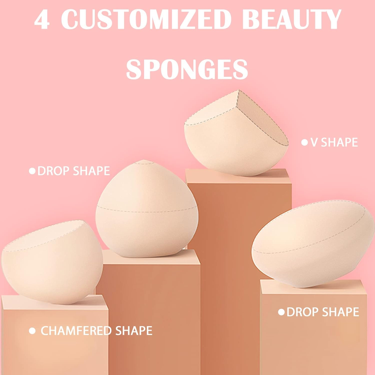 Electric Rotating Makeup Applicator with Replaceable Sponge Heads, Portable Foundation Blender Tool for Smooth & Even Coverage