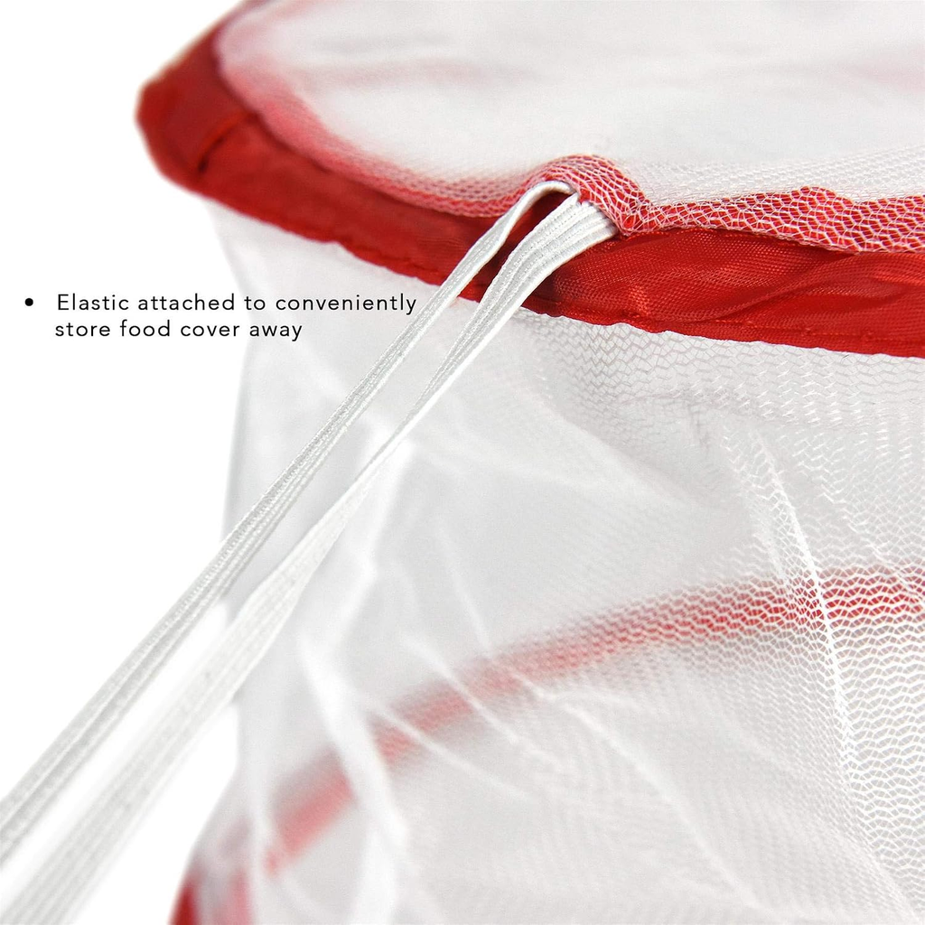 3PCS Collapsible Mesh Food Covers, Reusable Pop-Up Food Tent Covers for Picnic, BBQ, Outdoor Dining and Kitchen Use