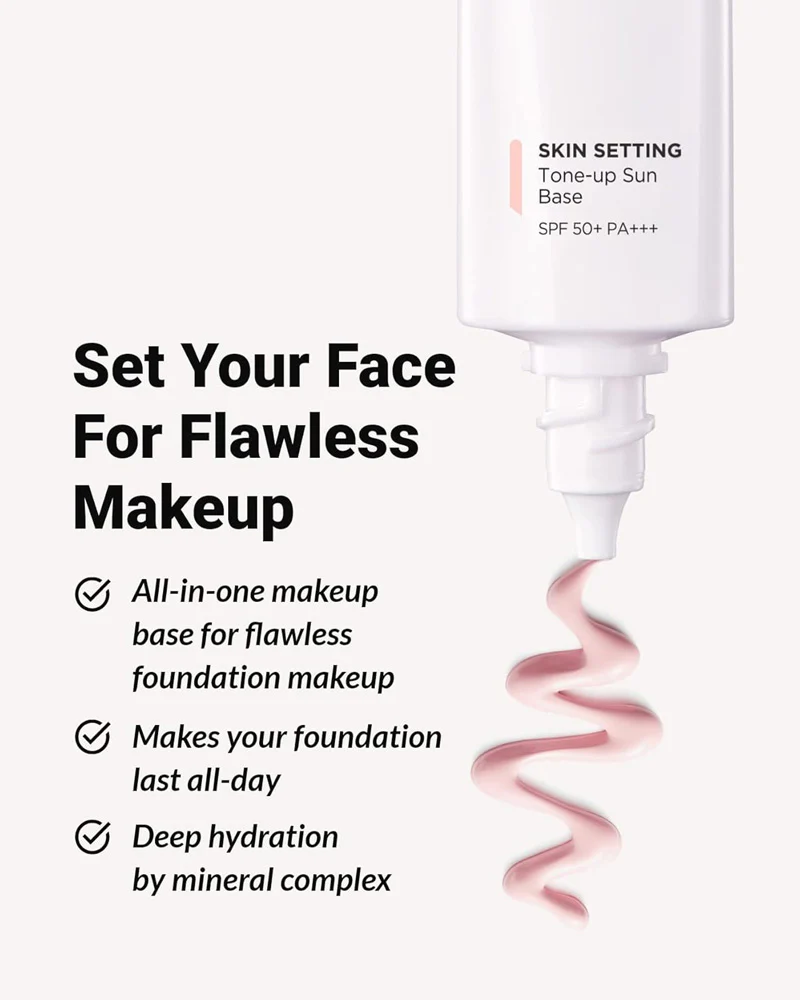 Tone Up Makeup Base Cream 40mL Brightening Primer Moisturizing Face Base