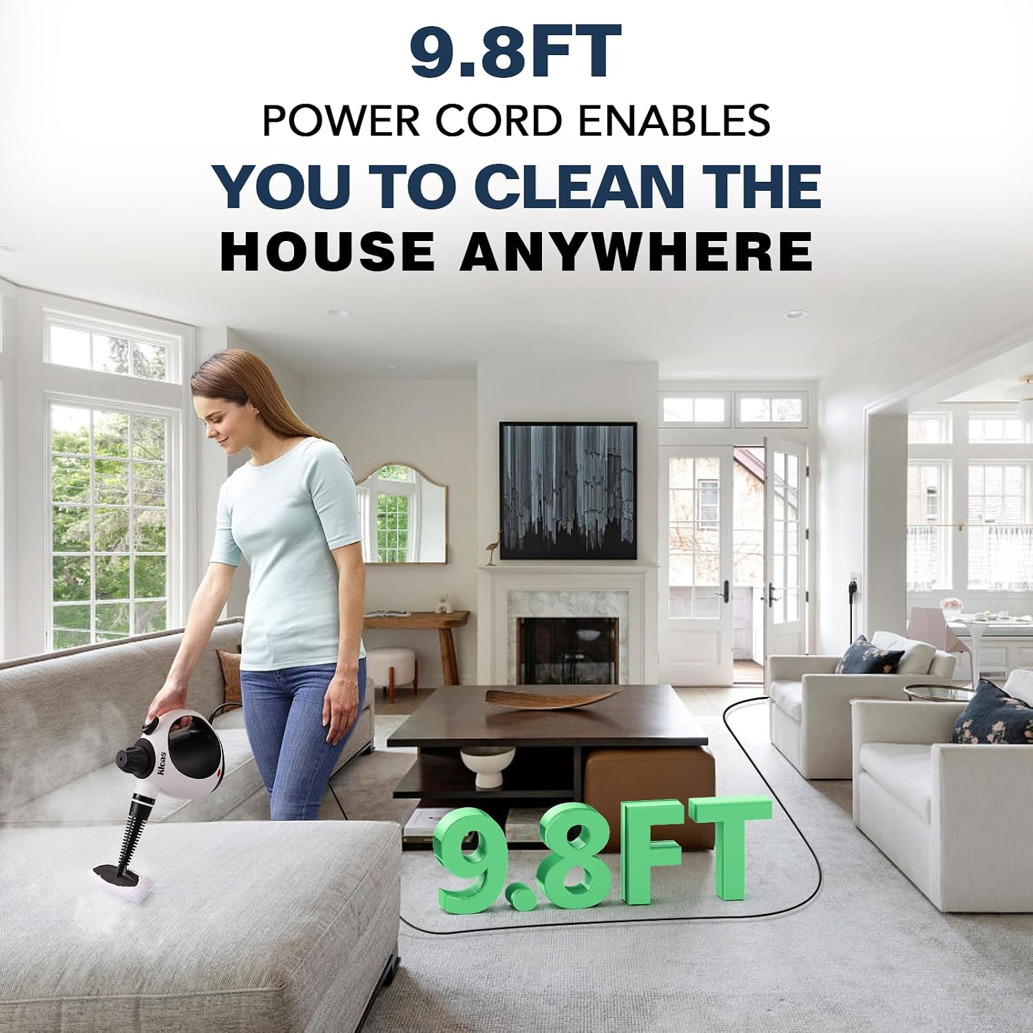 Afloia 4-in-1 Air Purifier with Washable Pre-Filter for Rooms up to 1,076 sq. ft. – White