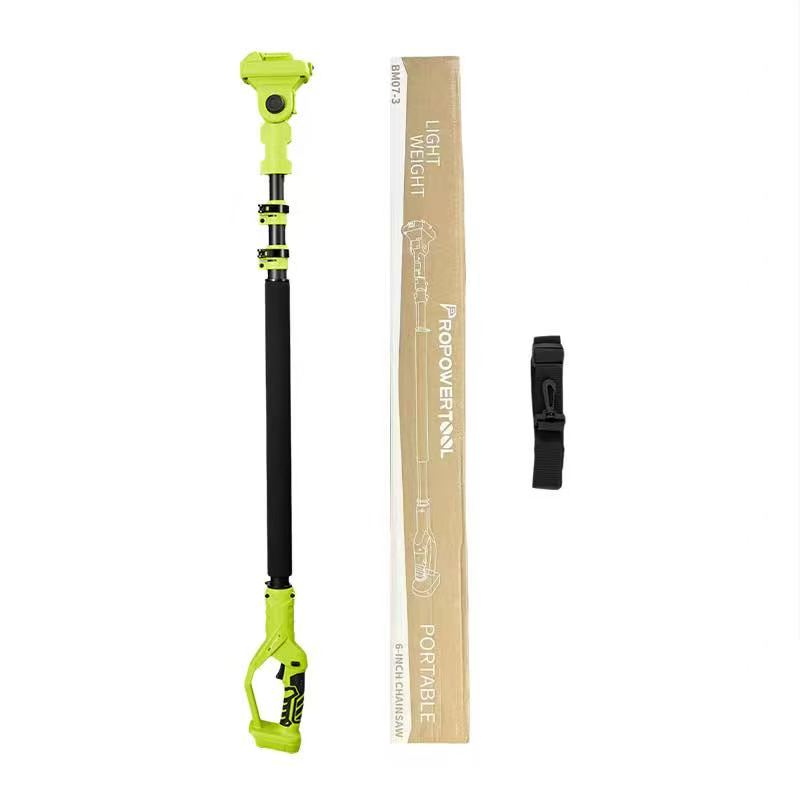 Cordless Mini Chainsaw with Extension Pole – Portable Electric Tree Pruning Saw Kit