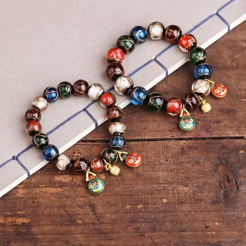 Natural Stone Beaded Bracelet – Adjustable Handmade Stretch Bracelet for Men and Women