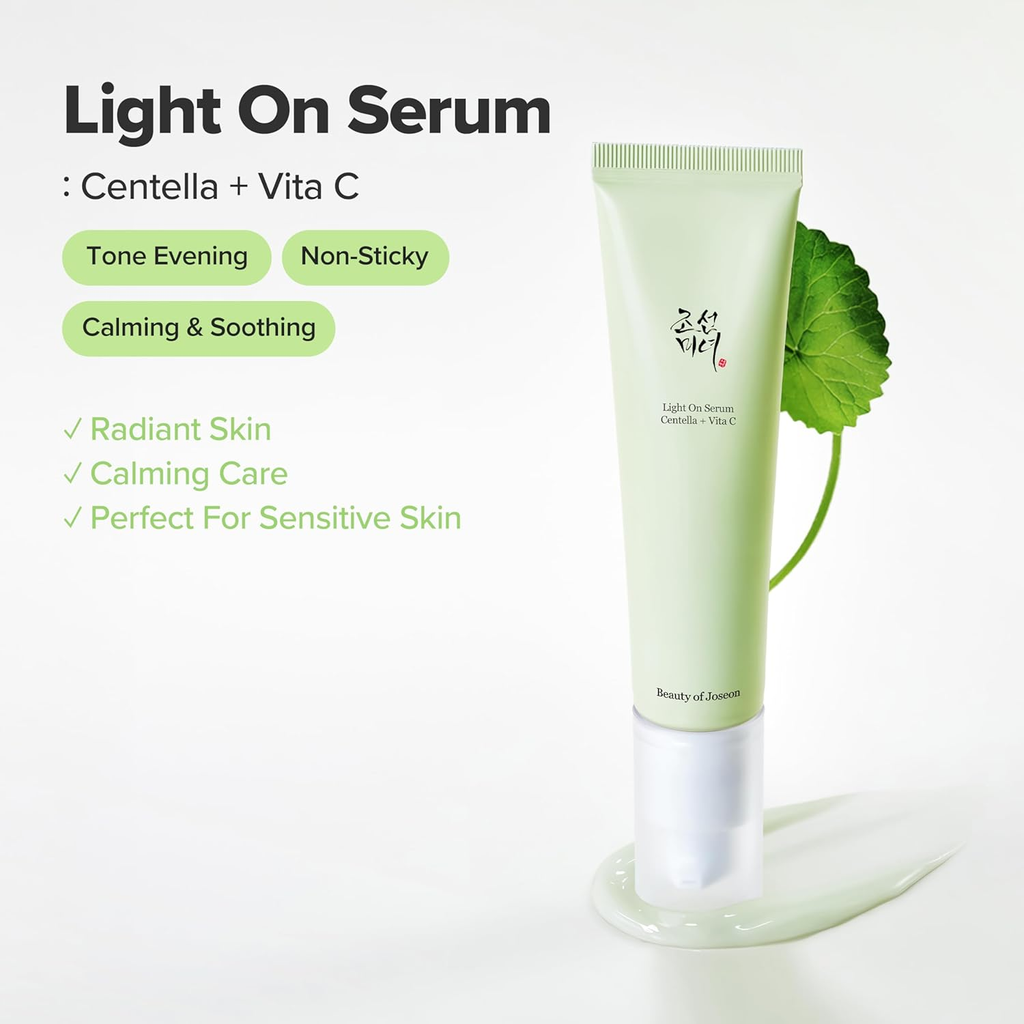 Beauty of Joseon Light On Serum: Centella + Vita C 30ml Best Before 2028-09-11