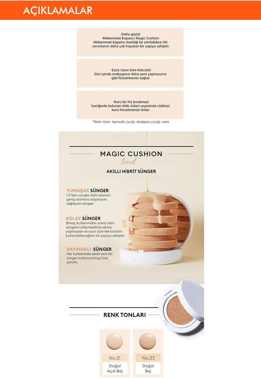 MISSHA Magic Cushion Cover Lasting 15g - No.21