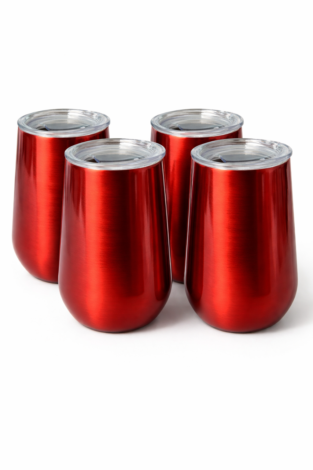 6 oz Stainless Steel Champagne Tumbler Stemless Glasses with Lid, Double Wall Insulated Travel Mug Perfect for Wine, Coffee, Drinks, Champagne, Cocktails, Colorfu