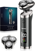 KENSEN Men's Rechargeable Rotary Electric Shaver – Wet & Dry, IPX6 Water-Resistant, LED Display