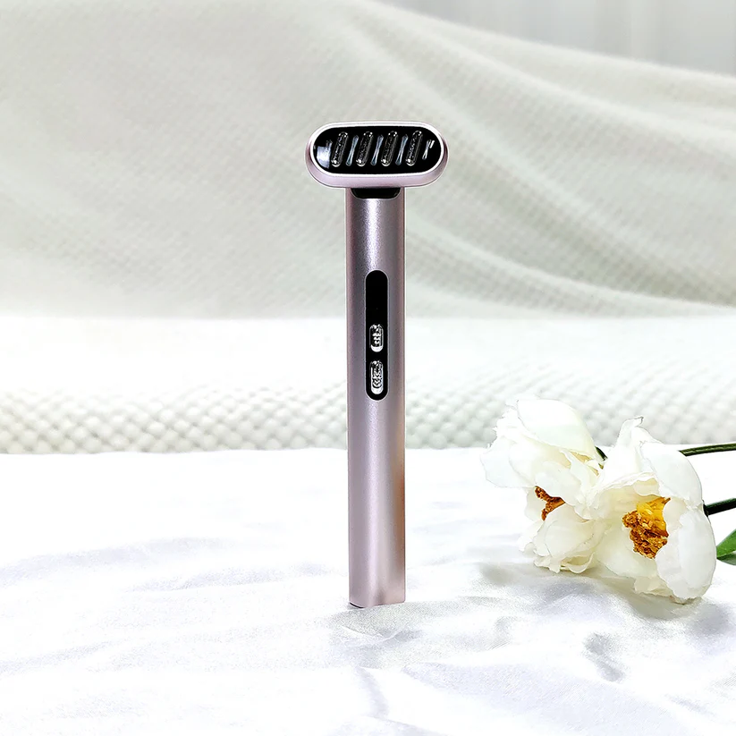 7-Color LED Light Therapy Facial Wand with Microcurrent – Anti-Aging Skin Rejuvenation Beauty Device