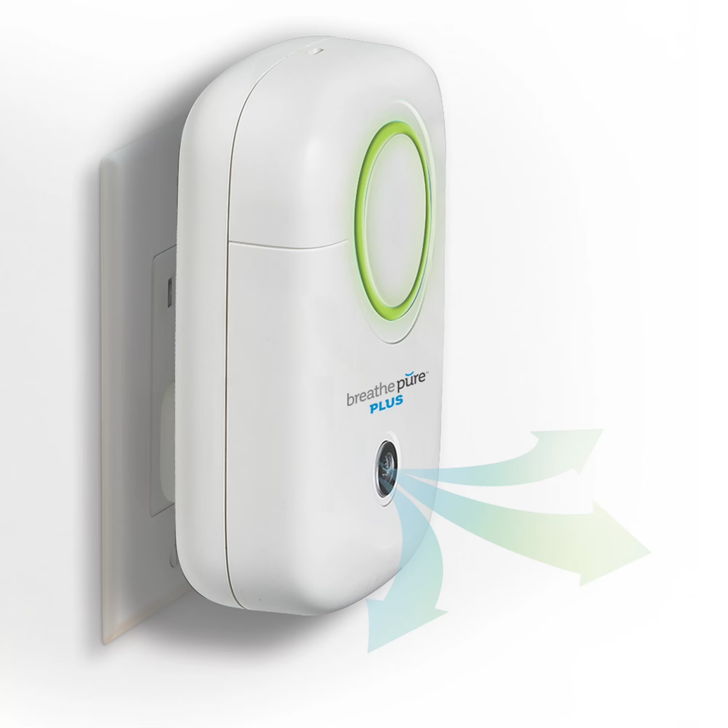 Breathe Pure Plus Plug-In Air Purifier with HEPA Filter & Ionic Freshener