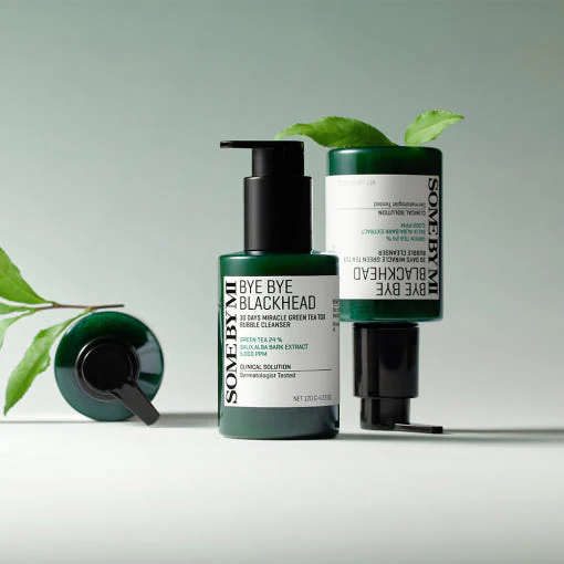 SOME BY MI Bye Bye Blackhead 30 Days Miracle Green Tea X Bubble Cleanser 120g, Best Before 2/14/2027